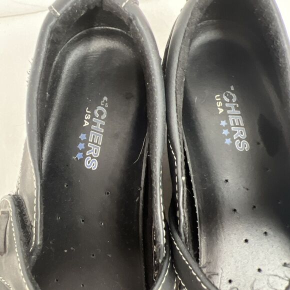 Skechers 47564 Black Leather Casual Mary Jane Flats Shoes Women's Size 8.5 - Picture 7 of 14